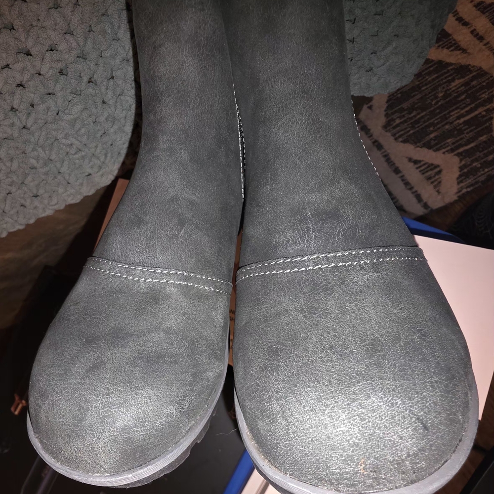 Black Suede JBU Womens Ankle Boots